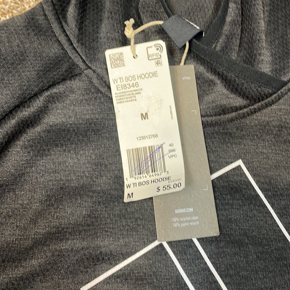 Adidas Womens W TI BOS Hoodie. Size M. NWT. - Picture 4 of 12